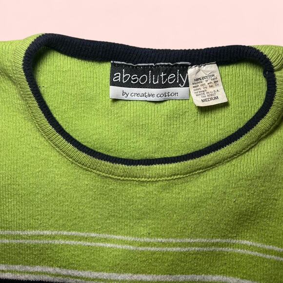 Vintage lime green and navy - Picture 3 of 4